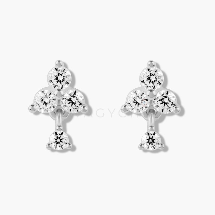 Triple Dot Dangle Studs - Swagychic