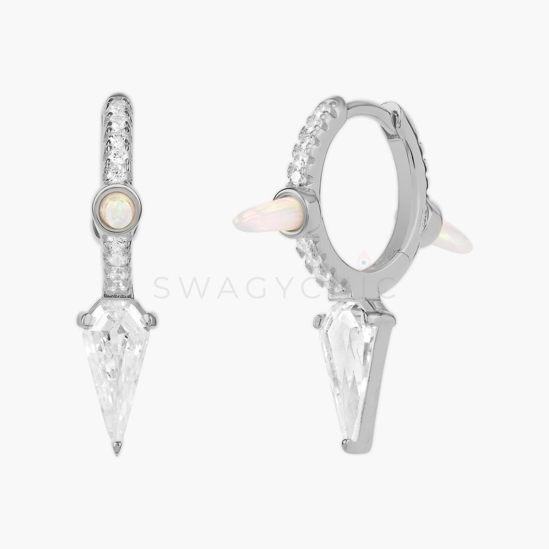 Triple Stone Spike Huggies - Swagychic