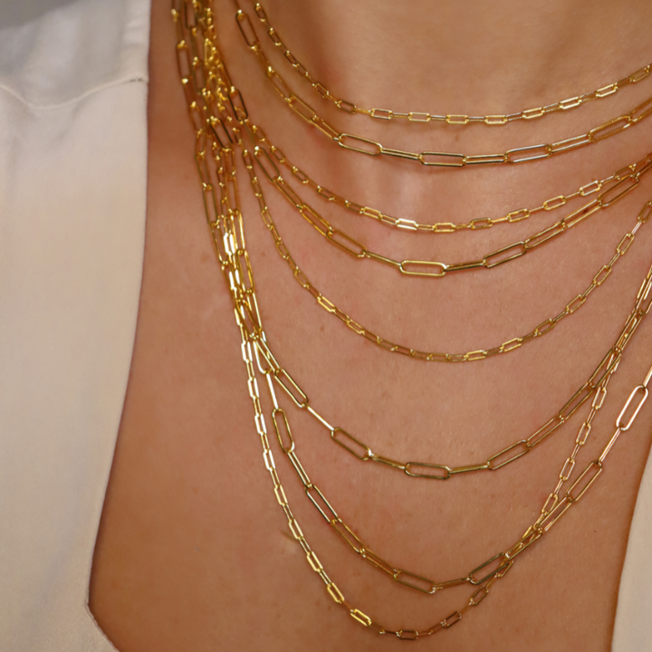 Thick Paperclip Necklace