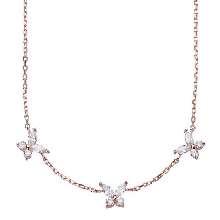 Triple Butterfly Necklace