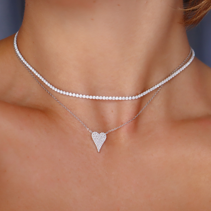 Adorned Heart Necklace