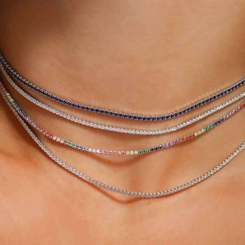 Silver Tennis Choker