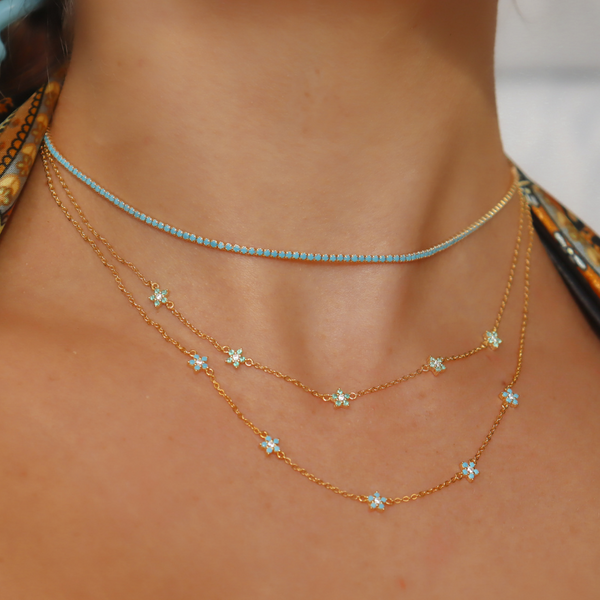 Turquoise Tennis Choker