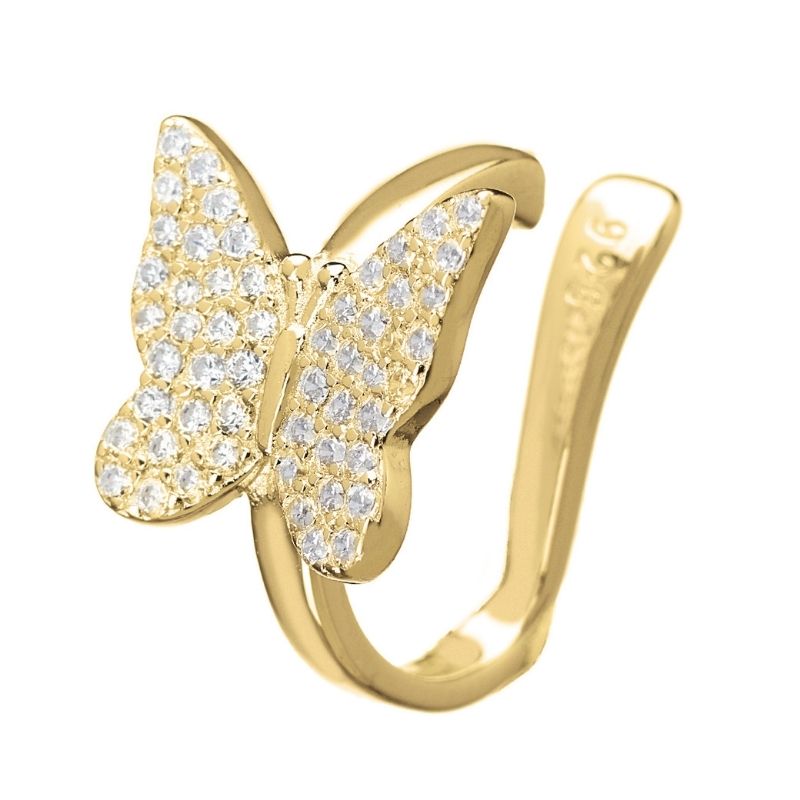Gold Butterfly Cuff
