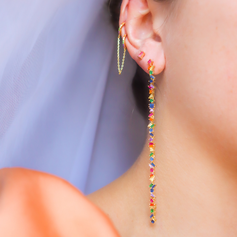 Multicolor Drop Earrings