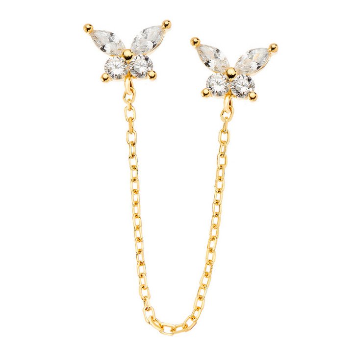 Butterfly Double Piercing - Swagychic