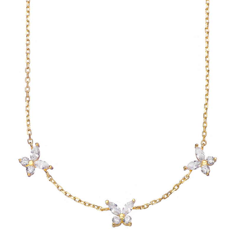 Triple Butterfly Necklace - Swagychic