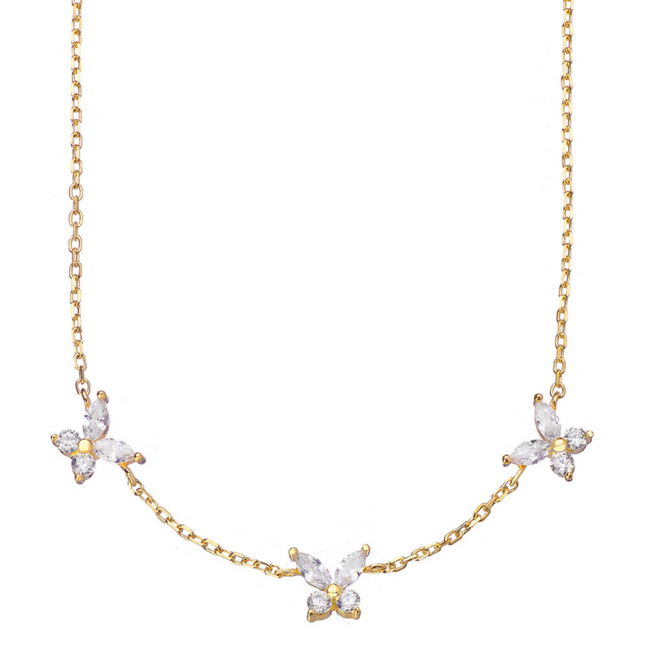 Triple Butterfly Necklace - Swagychic