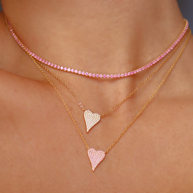 Pink Tennis Choker - Swagychic