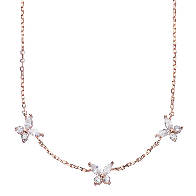 Triple Butterfly Necklace - Swagychic