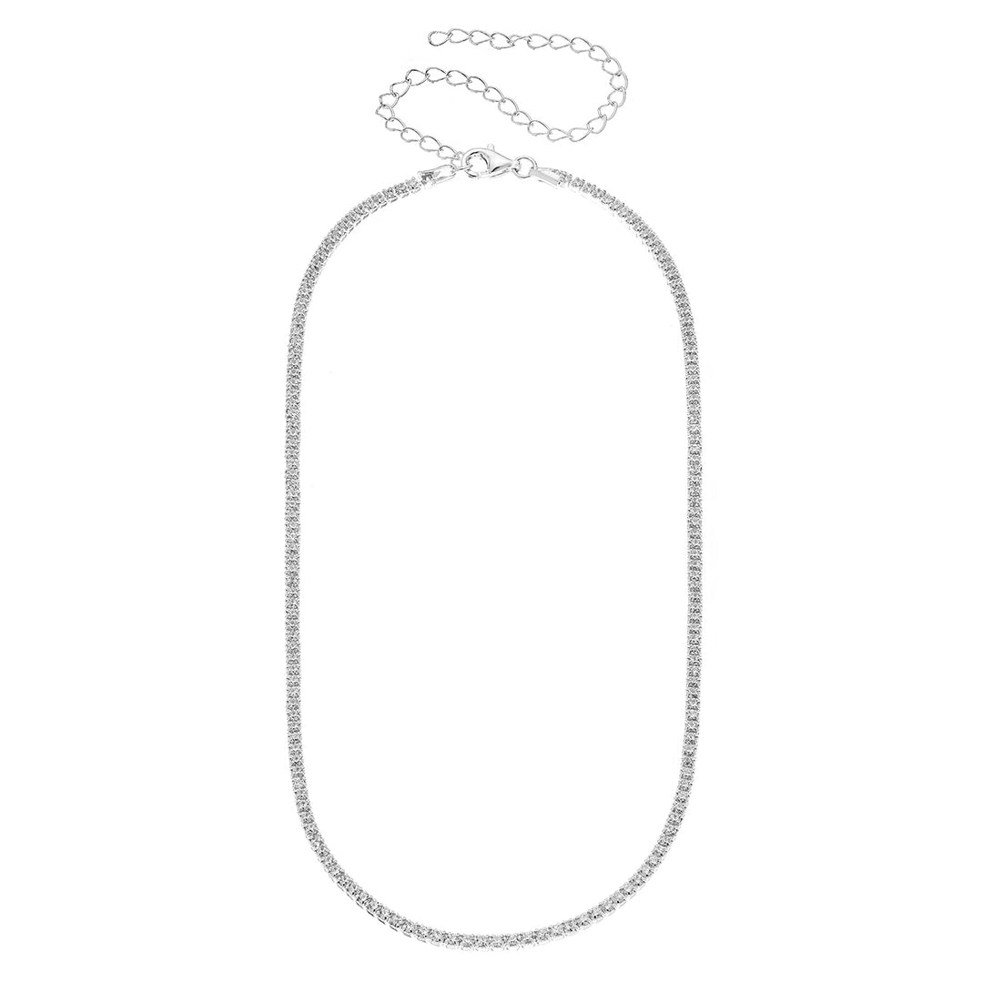Silver Tennis Choker - Swagychic