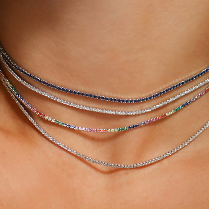 Silver Tennis Choker - Swagychic