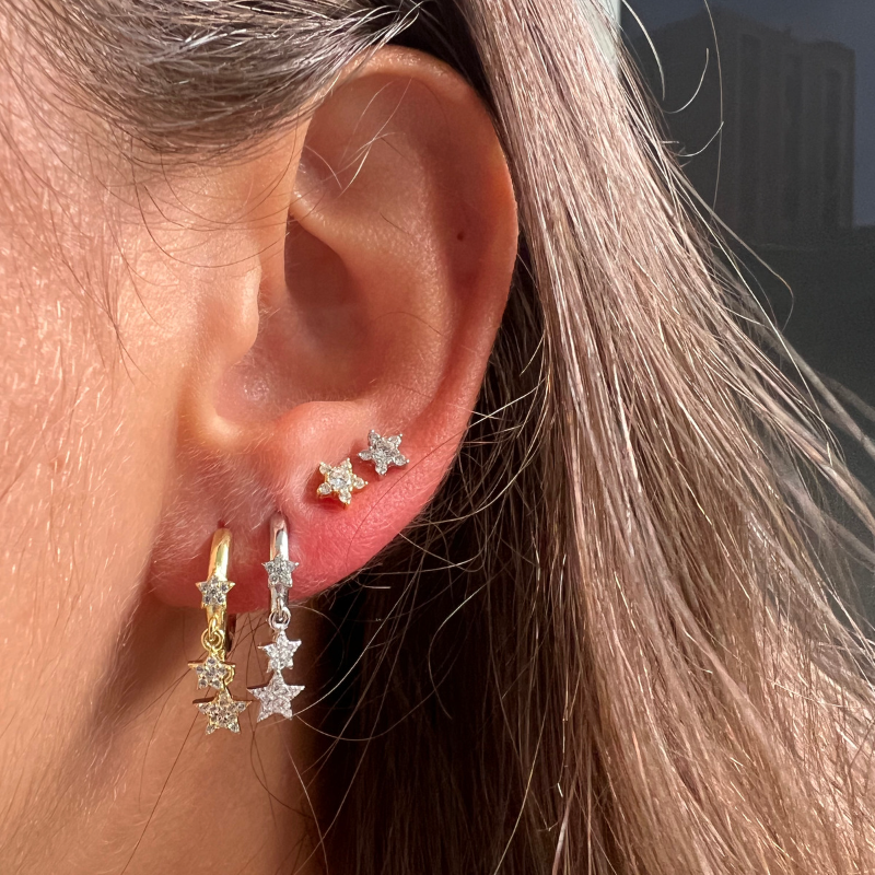 Star Dangle Huggies - Swagychic